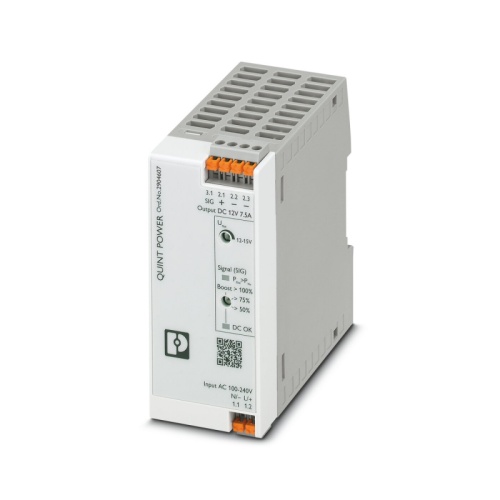 Блок питания QUINT4-PS/1AC/12DC/7.5/PT | код 2904607 | PHOENIX CONTACT