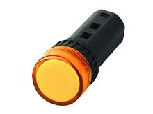 Лампа AD16-22DS(LED)матрица d22мм желтый 24В IP40 HLT | код 085-06-11 | HLT