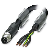 Силовой кабель SAC-4P-M12MSS/ 1,0-PUR PE | код 1408835 | PHOENIX CONTACT