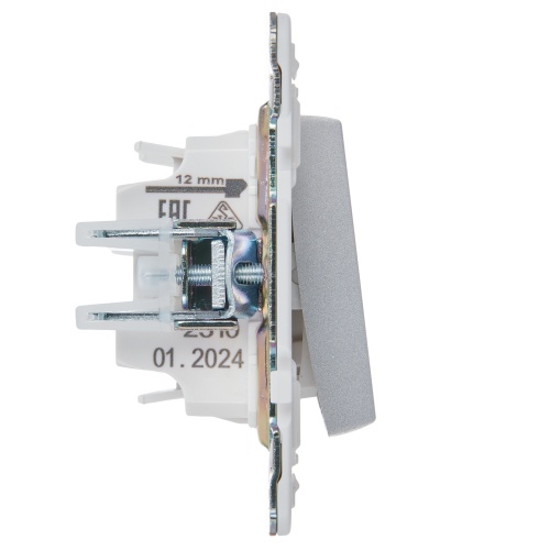 SKANDY Выключ. 1-кл. перекр. 10А SK-V03S сереб. IEK | код SK-V13-0-10-K23 | IEK фото 5