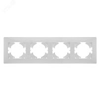 GUSI Bravo РАМКА 4-местная, цвет белый. | код С1040-001 | GUSI ELECTRIC