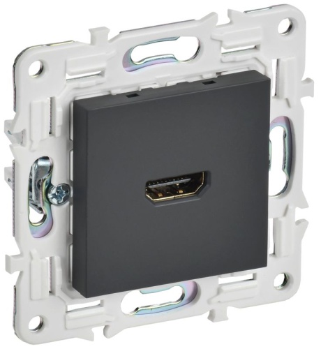 SKANDY Розетка HDMI SK-H01G графит IEK | код SK-H10-K53 | IEK