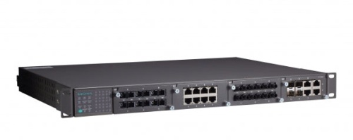 Шасси коммутатора PT-7828-F-24-HV Layer 3 modular Ethernet switch with 3 slots for Ethernet,1 slot for Gigabit Ethernet,88-300 VDC or 85-264 VAC, -40 to 85 C | код 00-06004303 | MOXA