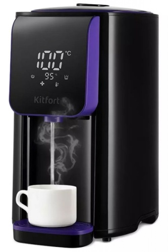 Термопот Kitfort КТ-2517 4.8л. 1450Вт черный/фиолетовый | код 1984935 | KITFORT