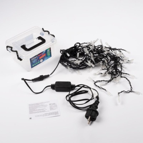 Гирлянда "Сосульки" RB-OIC100LSE-M-T-I4 100LED мульти. 2м внешняя соединяемая SHLights 4690601042033 фото 9