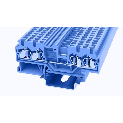 WS2.5-QU-01P-12-00Z(H), Клемма пружинная WS, 2.5 мм.кв., 4C, синий, шт | код 11030000187 | DEGSON