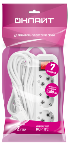 Удлинитель 90 525 OPE-S-03-700-ESC-3x1 ОНЛАЙТ 90525 фото 4