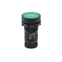 Кнопка плоская зеленая, маркировка I, 1NO, IP54, пластик MTB7-EA31521 | код 132678 | MEYERTEC