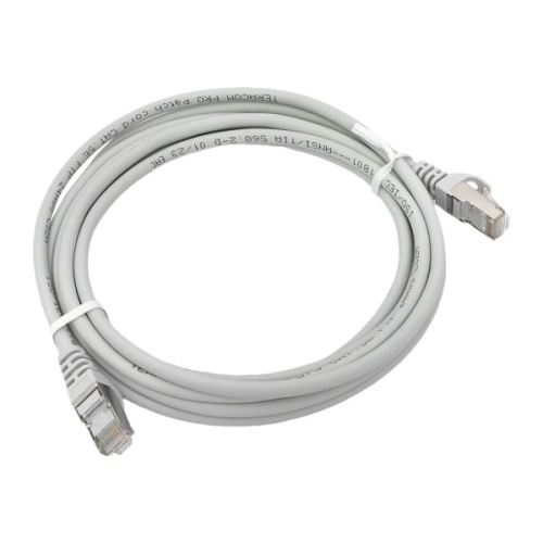 Патч-корд TERACOM PRO Cat.5E экранированный FTP оболочка LSZH серый (3.0м) | код TRP-5EFTP-LSH-3M-GY | EKF фото 2