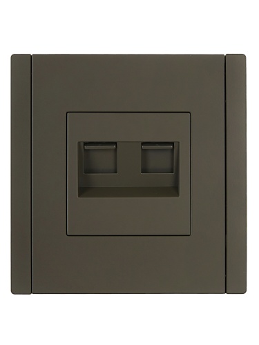 FORTE&PIANO Роз. комп. 2-ая RJ45 кат.5E FP333 сер. IEK | код FP-K20-1-K03 | IEK фото 2