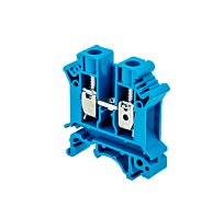 Клемма винтовая проходная, 10 мм2, синяя MTU-10BL | код 54694 | MEYERTEC