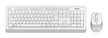 Клавиатура + мышь A4Tech Fstyler FG1010S клав:белый/серый мышь:белый/серый USB беспроводная Multimedia (FG1010S WHITE) | код 1911603 | A4TECH
