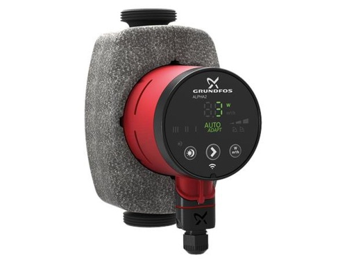 Насос циркуляционный с мокрым ротором ALPHA2 25-60 PN10 1х230В/50 Гц в/к с гайками | код 99420013 | Grundfos