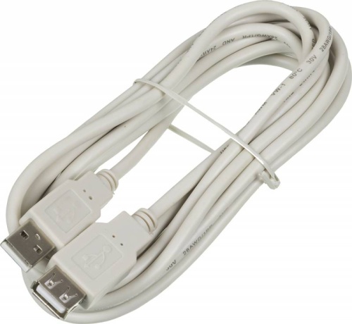 Кабель-удлинитель Ningbo USB A(m) USB A(f) 3м (USB2.0-AM-AF-3-BR) (блистер) | код 841880 | NINGBO