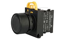 Кнопка плоская PB3E, черная, без фиксации, без подсветки, 1NO, 6A 230VAC/24VDC, 22mm, IP65 | код PB3E-FM0S10S00/K00 | АРТ