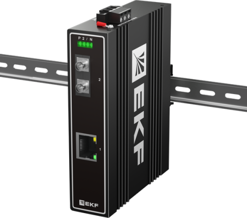 Медиаконвертер 10/100/1000Base-TX в 1000Base-X, разъем FC, двойное одномодовое оптоволокно, 1550нм TSX EKF | код TSX-MC1-1GX1GT-FC | EKF фото 2
