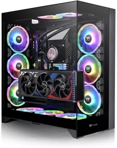 Корпус Thermaltake CTE E660MX черный без БП E-ATX 13x120mm 11x140mm 2xUSB3.0 audio bott PSU | код 2026217 | THERMALTAKE