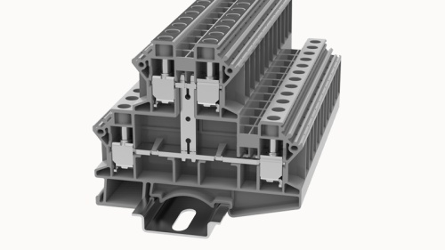 DCKKB10-PV-01P-11-00Z(H), Клемма винтовая, 2 ур., 10 мм.кв., серый, шт | код 11020000184 | DEGSON