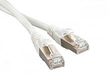 Патч-корд F/UTP экран. Cat.5е LSZH 1.5 м белый, Hyperline PC-LPM-STP-RJ45-RJ45-C5e-1.5M-LSZH-WH | код 230095 | Hyperline