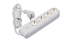 Удлинитель 4х3м с заземл. 16А IP20 с выкл. защ. шторки Makel N4310043