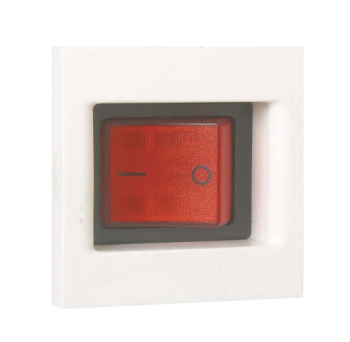 Connect Выключатель с подсветкой биполярный 16А K45 45х45мм белый | код KL04-9 | Simon