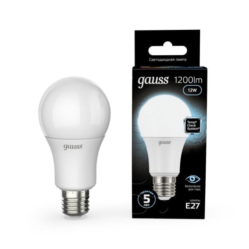 Лампа светодиодная Black Globe 12Вт 4100К бел. E27 1200лм 150-265В | Код. 102502212 | Gauss