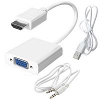 Разъём RUICHI HDMI(m)-VGA(f)+AUX | код 113760 | Ruichi