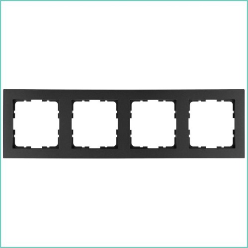 Рамка G-Classic 4-постовая, цвет Антрацит | код G1004B | Jasmart