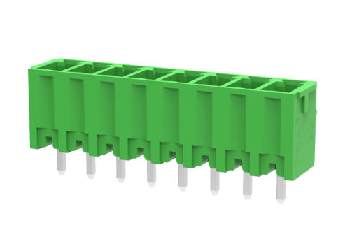 Вилка, прямой штифт, шаг 3.5мм, 8 конт., зелёный | код MC-PA3.5V08 | SUPU