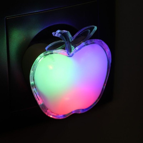 Светильник-ночник светодиодный NL-258 "яблоко RGB" 220В Camelion 15376 фото 7