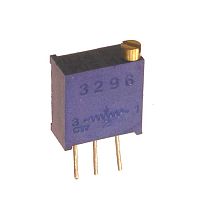 Подстроечный резистор RUICHI 3296W 500K, 25 оборотов | код 63799 | Ruichi