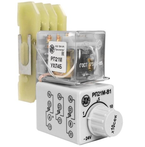 Реле времени РП-21М 003В1 3…30с 12В пост. с розеткой тип 2 | код A8120-76913773 | ВНИИР