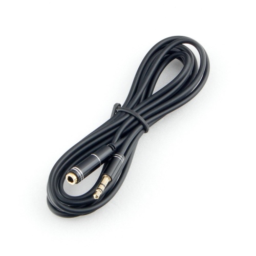 Кабель аудио удлинительный Cablexpert CCAB-02-35MF-2MB. 3.5 джек (M)/3.5 джек (F), черный, 2м, блистер | код CCAB-02-35MF-2MB | Cablexpert