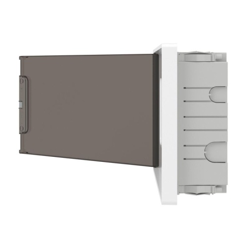 Щиток встраиваемый FRAME 18мод. для полых стен с тонированной дверцей с 2 шинами PEN на 8 и 10 отверст. бел. DKC F18B3WD фото 4