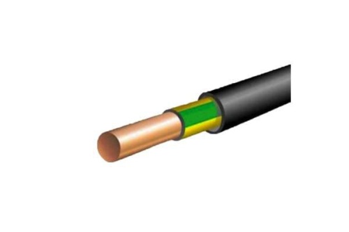 Кабель ВВГнг(А)-LS 1х6 Ж/З 0.66кВ | код 65601 | АЛЬФАКАБЕЛЬ ( 1метр )