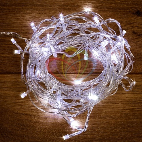 Гирлянда "Твинкл Лайт" 6м 40LED бел. провод прозр. | код 303-175 | Neon-Night