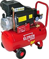 Компрессор поршневой Elitech КПМ 400/25 Промо масляный 230л/мин 24л 1600Вт красный/черный | код 1926236 | Elitech