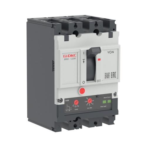 Авт. выкл. YON pro MNX125M 3P 125A 100kA при AC415V расц. TMM | код MNX125M3PTMM0125 | DKC
