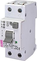 Диффер. автоматический выключатель KZS-2M2p EDI C 10/0,03 тип A (10kA) (нижн. подключ.) | код 002172412 | ETI