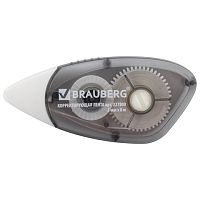 Корректирующая лента BRAUBERG BLACK&WHITE 5 мм х 8 м, корпус черный тонированный, механизм перемотки, 227800 | код 227800 | BRAUBERG