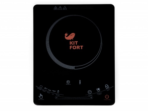 Плита Электрическая Kitfort КТ-106 черный стеклокерамика (настольная) | код 935443 | KITFORT