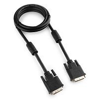 Кабель DVI-D single link Cablexpert CC-DVI-BK-6, 19M/19M, 1.8м, черный, экран, феррит.кольца, пакет | код CC-DVI-BK-6 | Cablexpert