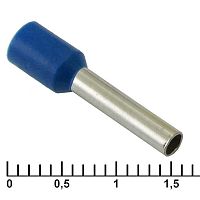 Наконечник на кабель RUICHI DN02512, синий, 2.2x12 мм, 2.5 мм2 | код 58681 | Ruichi
