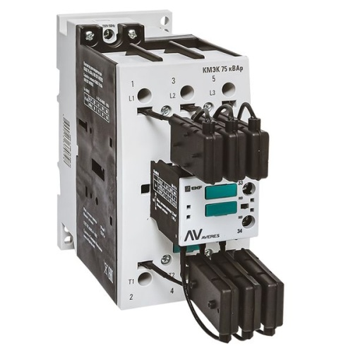 Контактор для конденсатора КМЭК 75 кВАр 230В 1NО AVERES | код ctrk-s-108-75-230-av | EKF фото 2