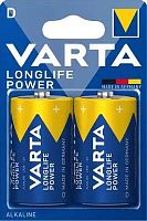 Батарея Varta Longlife power LR20 BL2 Alkaline D (2шт) блистер | код 1955933 | VARTA