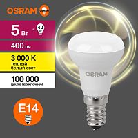 Лампа светодиодная LED 5 Вт E14 3000К 400Лм гриб 220 В (замена 40Вт) | код 4058075582514 | LEDVANCE
