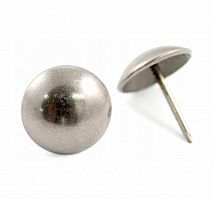 Гвозди декоративные Сфера 11 мм, 1,3х16 мм, Никель (30шт) - пакет Tech-Krep | код 130862 | Tech-KREP