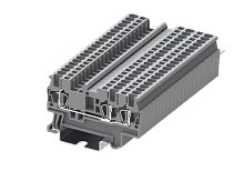 TC1.5-3-GY Клемма TC 1-2 проходная пружин., сеч.1.5мм2, сер., шт | код TC1.5-3-GY | SUPU
