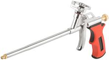 Пистолет для монтажной пены алюм. корпус прорезиненная ручка КУРС 14266