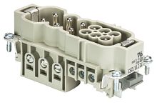 Вилочная контактная вставка REVOS POWER, Size 16/16XL, винтовая фиксация, 6-/6- полюсов + РЕ, 230/400/690 V, 40/16 A, материал контактов: медный сплав, тип покрытия контактов: серебро | код 72.215.1253.0 | Wieland